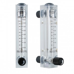 Ротаметр GPM 10-35  LPM 35-130 л/хв, різьба 1"з регулюванням